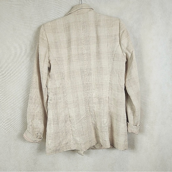 House of Harlow 1960: Plaid Double Breasted Blazer - Picture 4 of 7